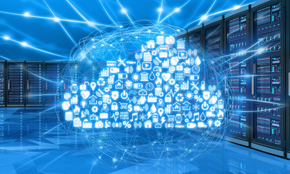 Cloud computing services connected to network computer servers Cloud Computing Services Network