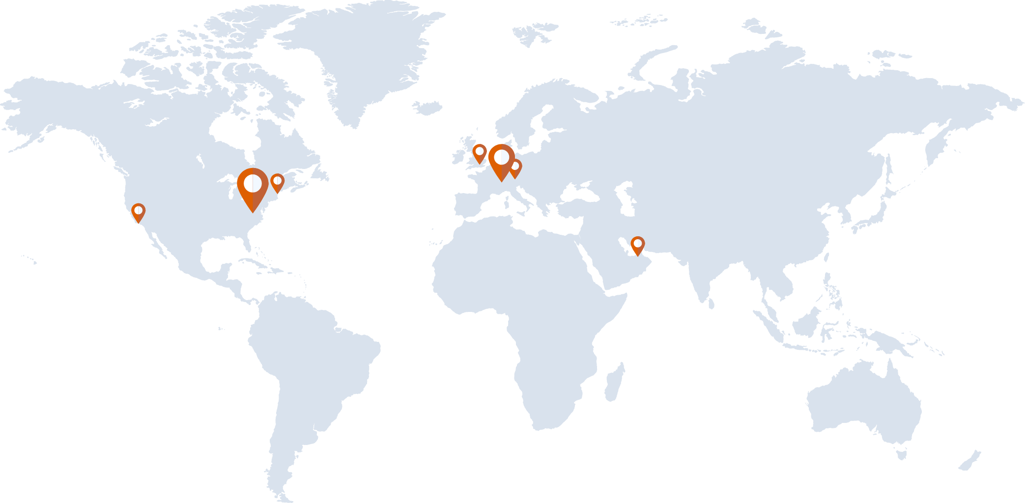 Graphic Worldmap Offices