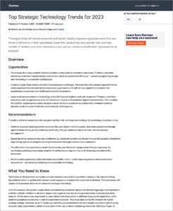 Gartner Whitepaper Preview