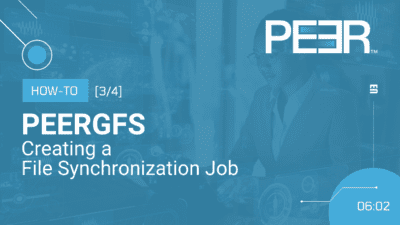 PeerGFS How-To Sync Job